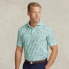Rlx Golf Classic Fit Performance Polo Shirt In Pastel Mint Mini Floral
