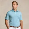 Rlx Golf Classic Fit Performance Polo Shirt In Pastel Mint/summer Blue