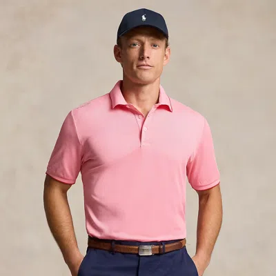 Rlx Golf Classic Fit Performance Polo Shirt In Peaceful Coral Oxford