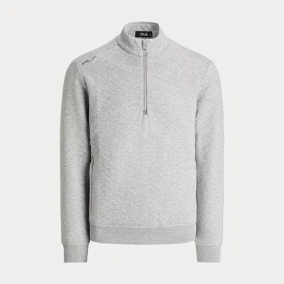 Rlx Golf Classic Fit Quilted Double-knit Pullover In Grey