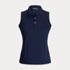 Rlx Golf Classic Fit Sleeveless Tour Polo Shirt In Blue