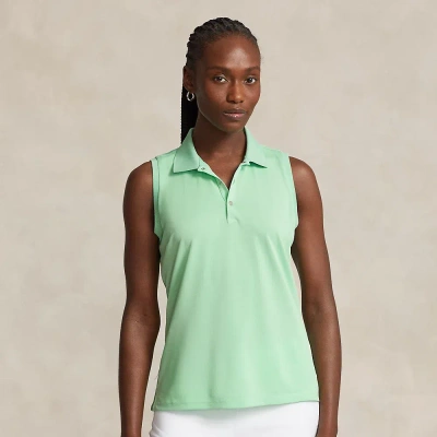 Rlx Golf Classic Fit Sleeveless Tour Polo Shirt In Pastel Mint