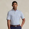 Rlx Golf Classic Fit Stretch Jersey Polo Shirt In White