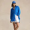 Rlx Golf Four-way-stretch Pleated Short In Blue