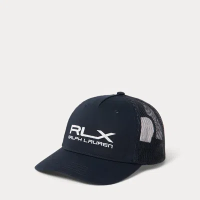 Rlx Golf Logo Twill Trucker Cap In Burgundy