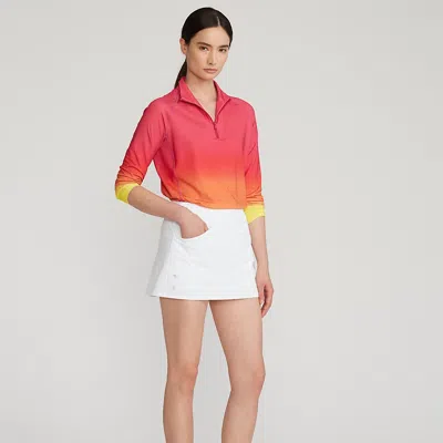 Rlx Golf Pleated Four-way-stretch Skort In Ceramic White