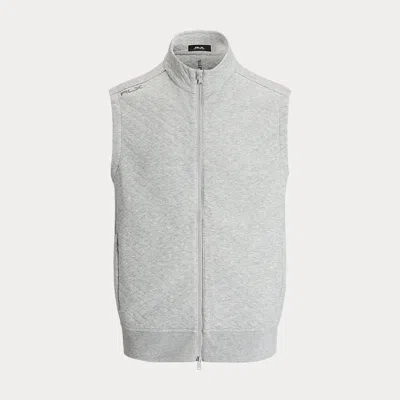 Rlx Golf Quilted Double-knit Gilet In Grey