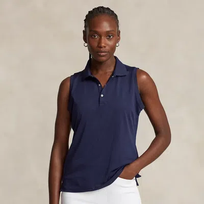Rlx Golf Sleeveless Piqué Polo Shirt In Refined Navy