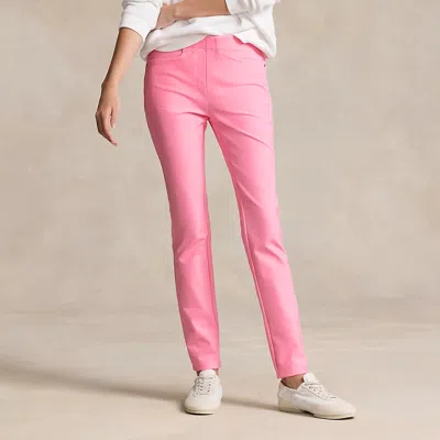 Rlx Golf Stretch Twill Athletic Trouser In Pink