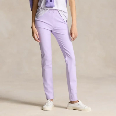 Rlx Golf Stretch Twill Athletic Trouser In Purple