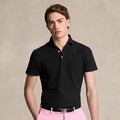 Rlx Golf Tailored Fit Clarus Polo Shirt In Black