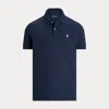 Rlx Golf Tailored Fit Performance Mesh Polo Shirt In Blue