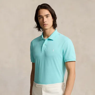 Rlx Golf Tailored Fit Performance Mesh Polo Shirt In Green