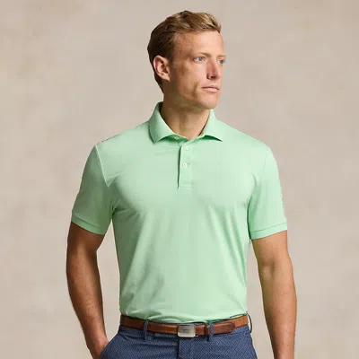 Rlx Golf Tailored Fit Performance Polo Shirt In Green