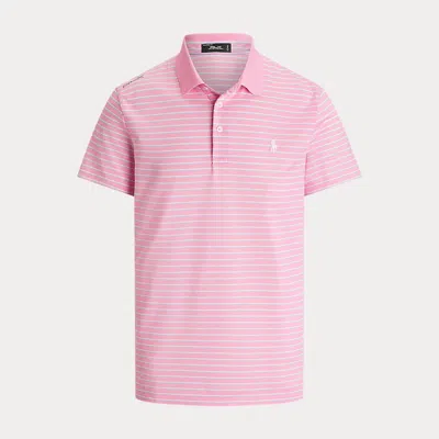 Rlx Golf Tailored Fit Performance Polo Shirt In Pink