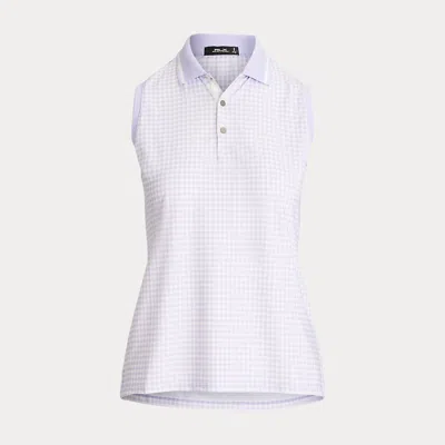 Rlx Golf Tailored Fit Sleeveless Polo Shirt In White