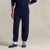 Rlx Rib-knit Cashmere-wool Jumper Trouser In Blue