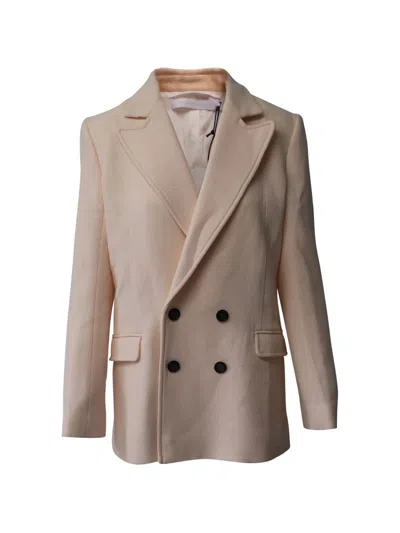 Pre-owned Rm By Roland Mouret Gilroy Double-breasted Blazer In Neutral