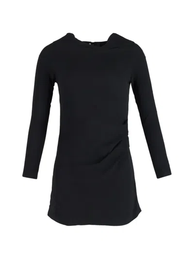 Pre-owned Rm By Roland Mouret Long-sleeve Mini Dress In Black