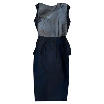 Pre-owned Rm By Roland Mouret Rm Roland Mouret Silk Dress Fr 38 / It 42 In Black