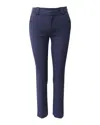 Rm By Roland Mouret Roland Mouret Holway Slim Trousers In Navy Blue Polyester In Blue