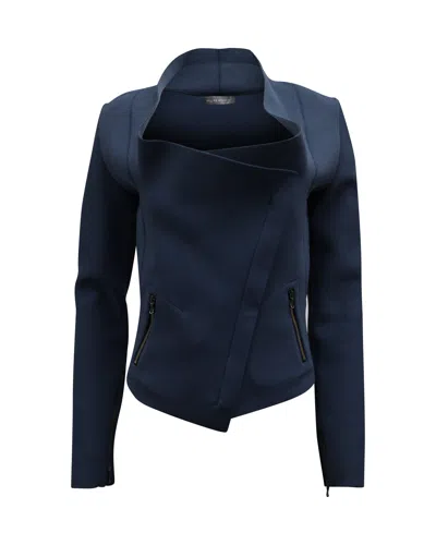Rm By Roland Mouret Roland Mouret Mensa Jacket In Navy Blue Viscose
