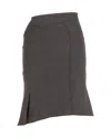 Rm By Roland Mouret Roland Mouret Midi Skirt In Grey Wool In Grey