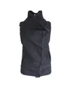 Rm By Roland Mouret Roland Mouret Rm Mohair Blend Draped Collar Vest In Black Wool In Grey