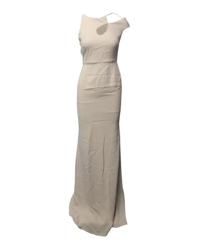 Pre-owned Rm By Roland Mouret Shoulder Cutout Dress In Neutral