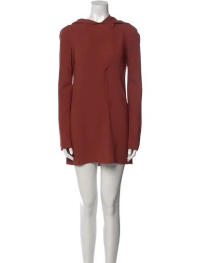 Pre-owned Rm By Roland Mouret Silk Mini Dress In Red