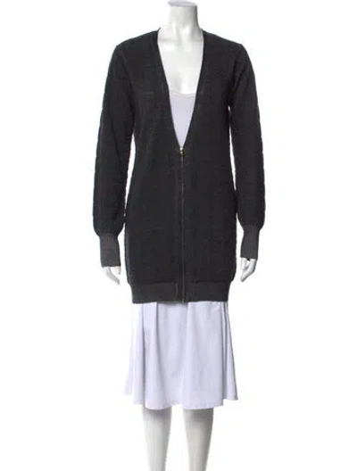 Pre-owned Rm By Roland Mouret V-neck Sweater In Grey