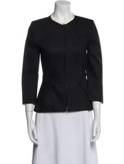 Pre-owned Rm By Roland Mouret Wool Jacket In Black