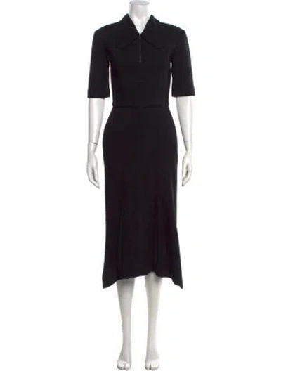 Pre-owned Rm By Roland Mouret Wool Long Dress In Black