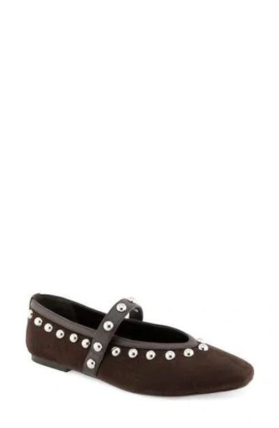Rm Rebecca Minkoff Bailey Studded Mary Jane Flat In Black