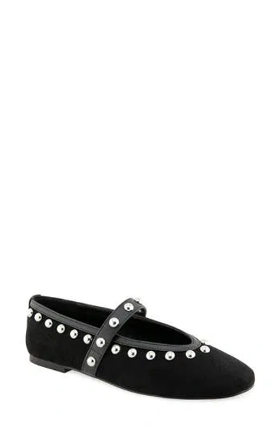 Rm Rebecca Minkoff Bailey Studded Mary Jane Flat In Black