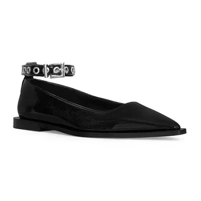 Rm Rebecca Minkoff Danielle Womens Pointed Closed Toe Ballet Flats In Black