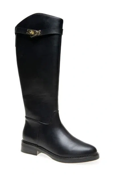 Rm Rebecca Minkoff Stacy Riding Boot In Black Pu