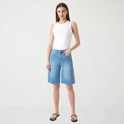 Rm Rebecca Minkoff Womens 11" Bermuda Short In Blue
