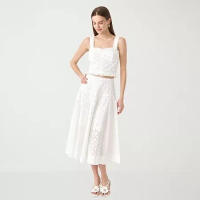 Rm Rebecca Minkoff Womens A-line Skirt In White