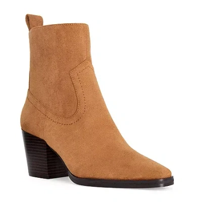 Rm Rebecca Minkoff Womens Anne Stacked Heel Booties In Orange