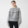 Rm Rebecca Minkoff Womens Crew Neck Long Sleeve Pullover Sweater In Gray