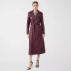 Rm Rebecca Minkoff Womens Faux Leather Trench Coat In Red
