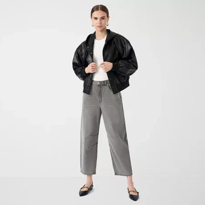 Rm Rebecca Minkoff Womens High Rise Barrel Jean In Gray