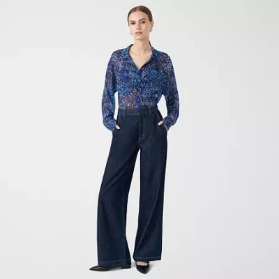 Rm Rebecca Minkoff Womens High Rise Trouser Jean In Blue