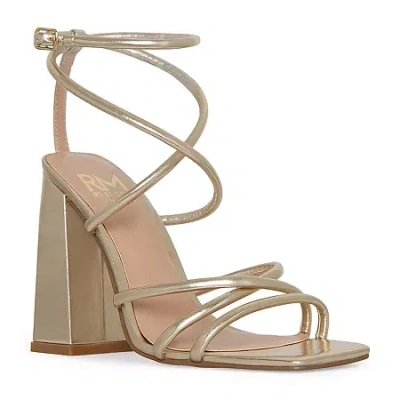 Rm Rebecca Minkoff Womens Jamie Heeled Sandals In Gold