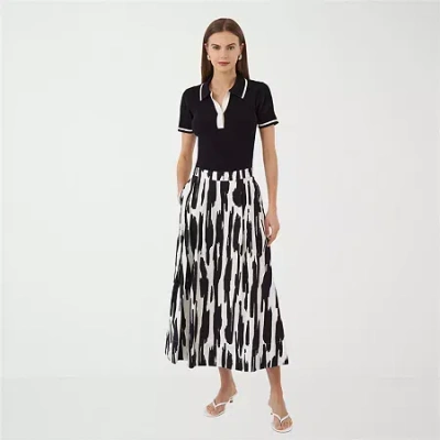 Rm Rebecca Minkoff Womens Midi Pencil Skirt In Black