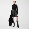 Rm Rebecca Minkoff Womens Mini Flared Skirt In Black