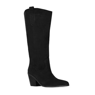 Rm Rebecca Minkoff Womens Nicole Stacked Heel Cowboy Boots In Black
