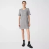 Rm Rebecca Minkoff Womens Short Sleeve Shift Dress In Gray
