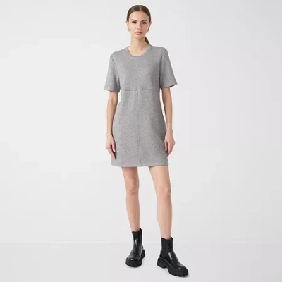 Rm Rebecca Minkoff Womens Short Sleeve Shift Dress In Gray